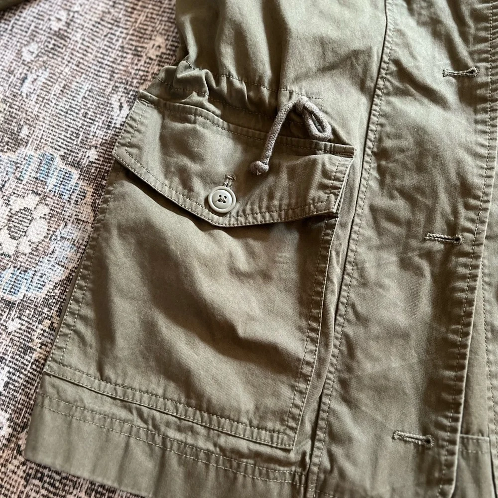 JCREW “Boyfriend Fatigue” Green 100% Cotton Jacket XS - Picture 3 of 11